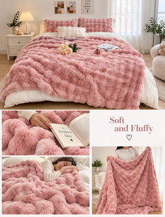 Luxury Double-Layer Plush Faux Fur Blanket