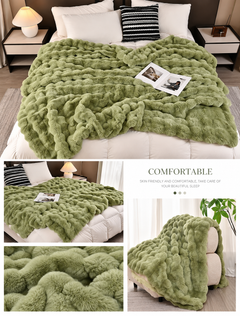 Luxury Double-Layer Plush Faux Fur Blanket