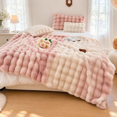 Luxury Double-Layer Plush Faux Fur Blanket