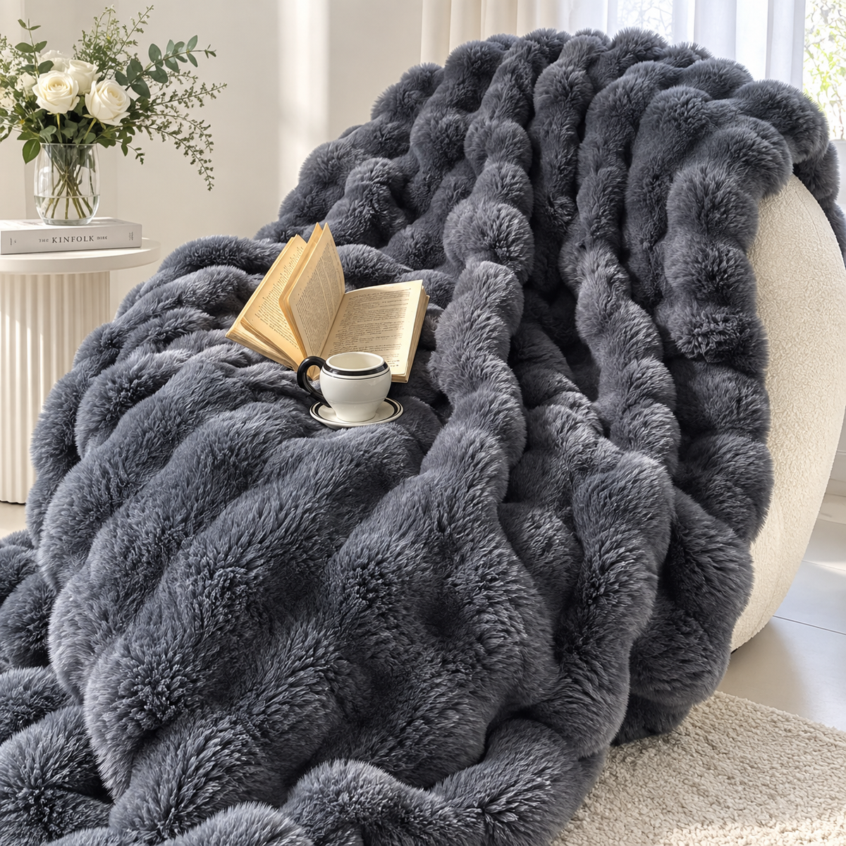 Luxury Double-Layer Plush Faux Fur Blanket