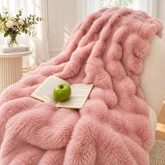 Luxury Double-Layer Plush Faux Fur Blanket