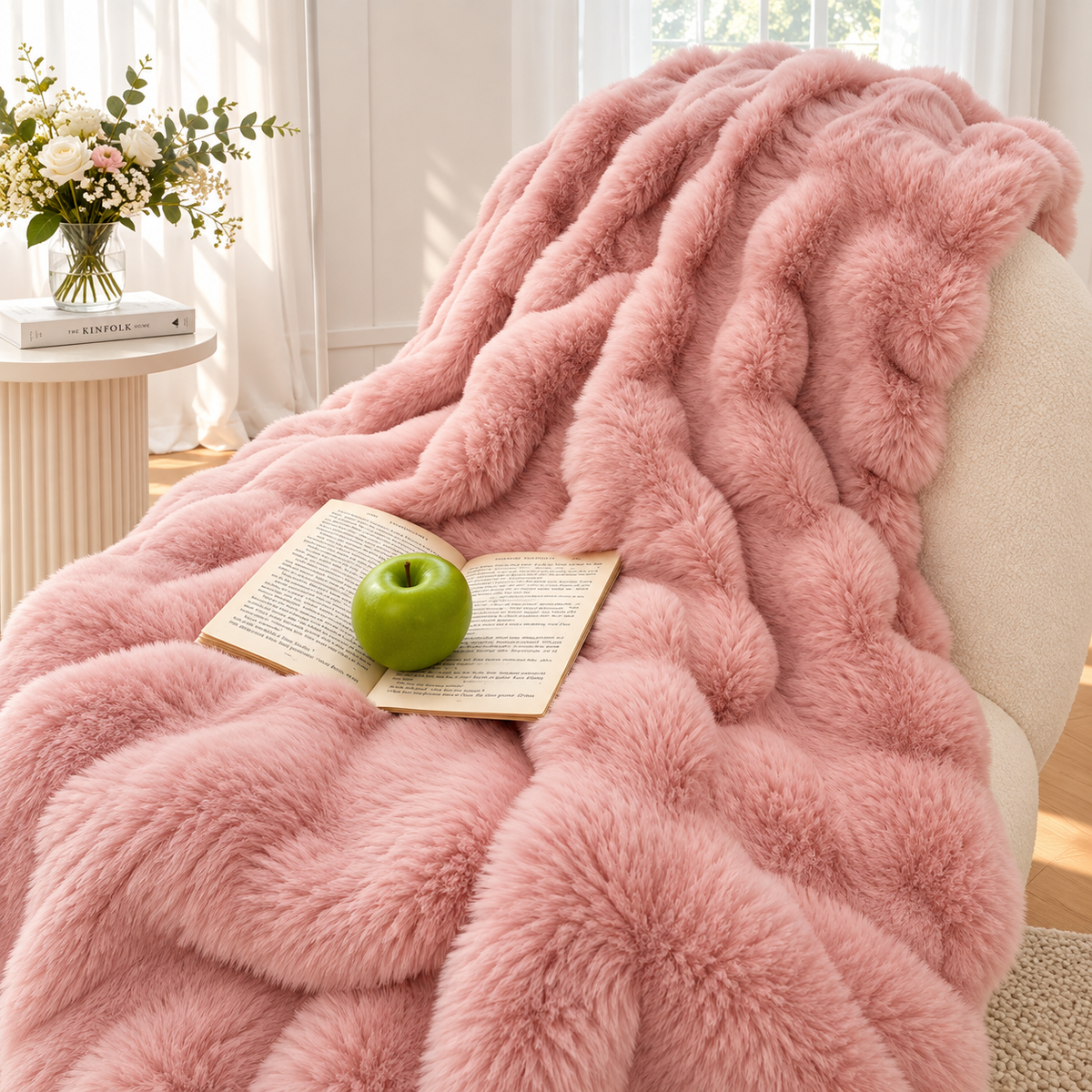 Luxury Double-Layer Plush Faux Fur Blanket