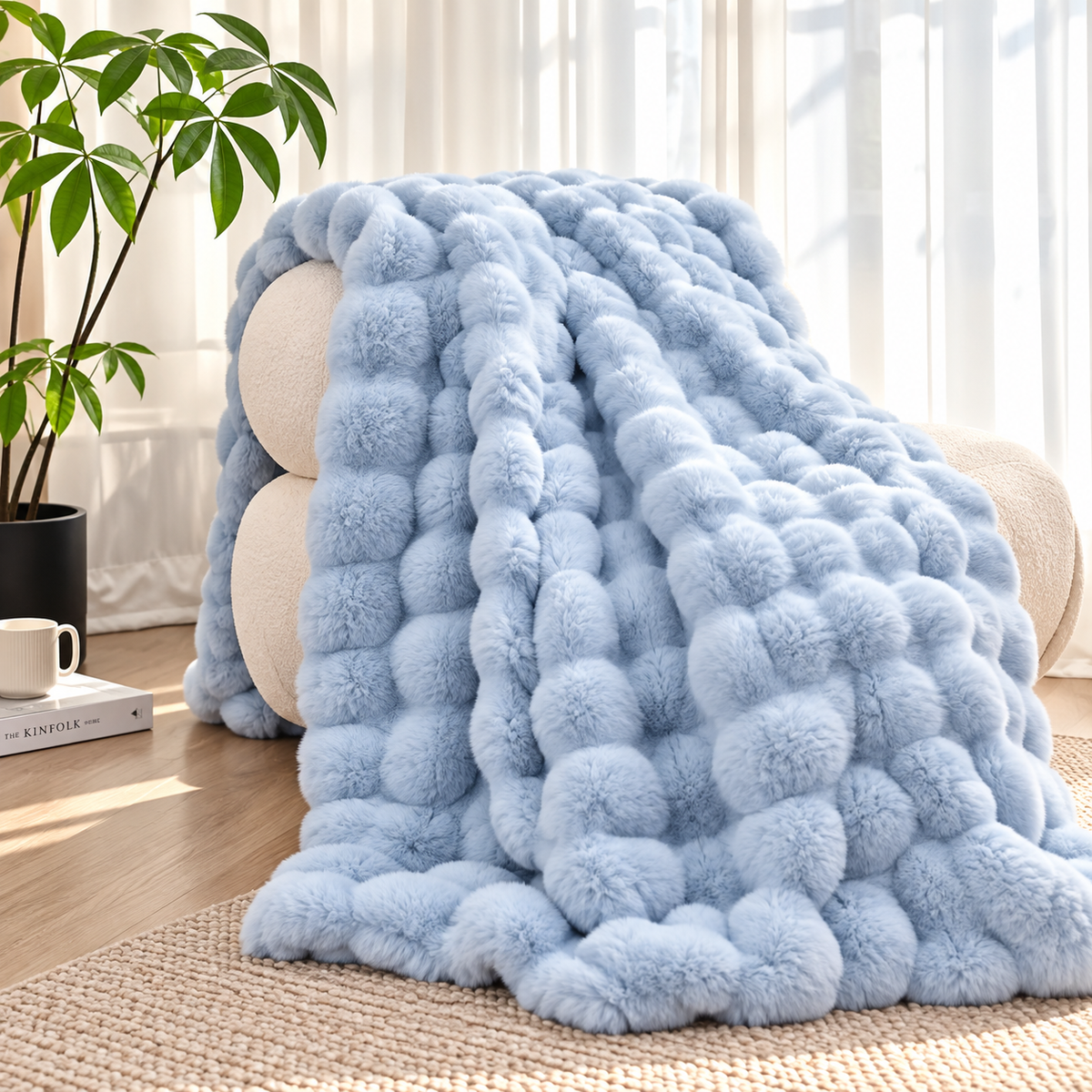 Luxury Double-Layer Plush Faux Fur Blanket